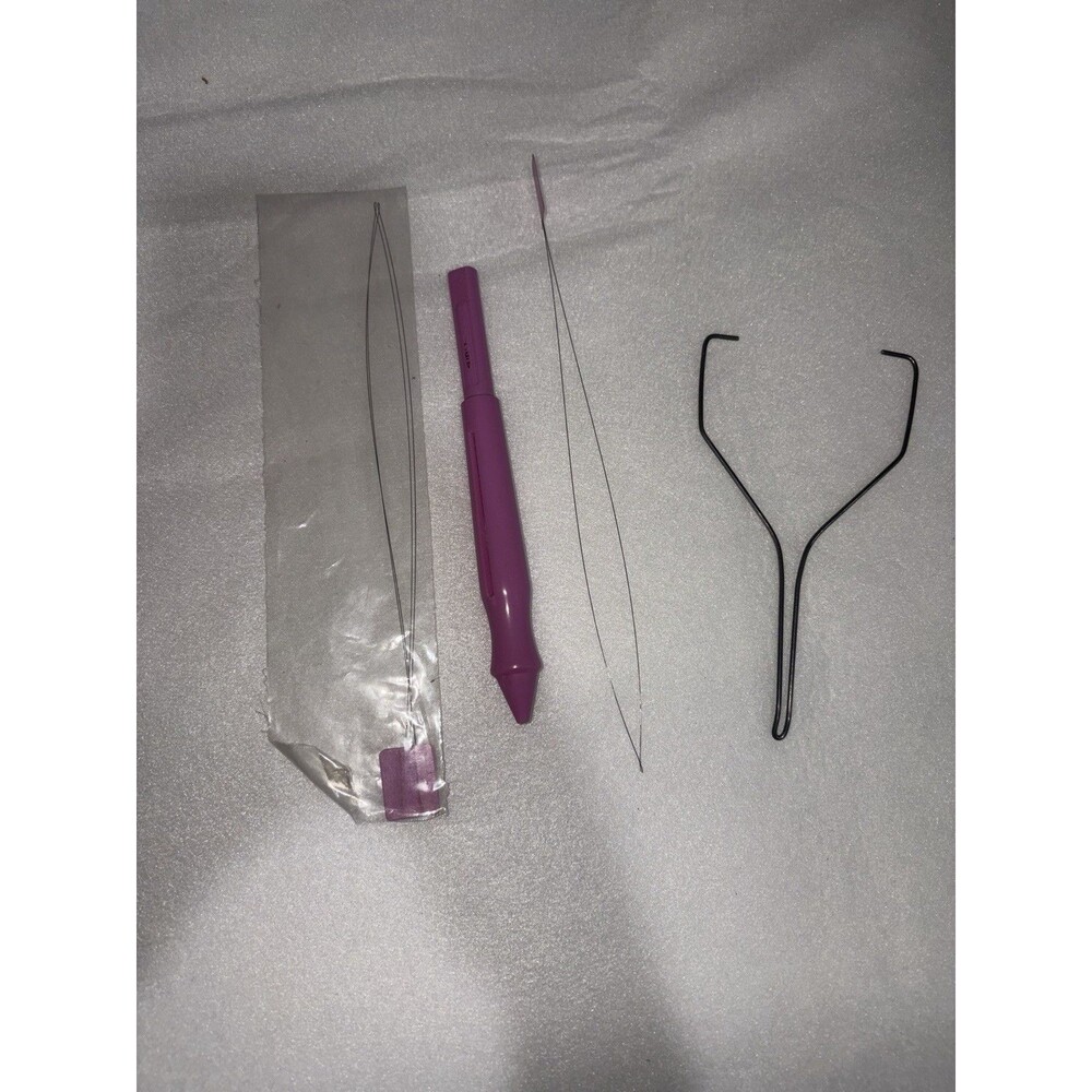 Pretty Punch Punch Embroidery Needle and Threaders. Used.